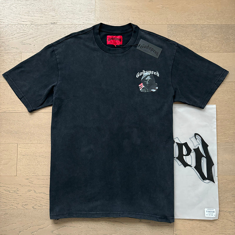 GODSPEED  Men's Black L.O.T.F Crew Neck T-Shirt