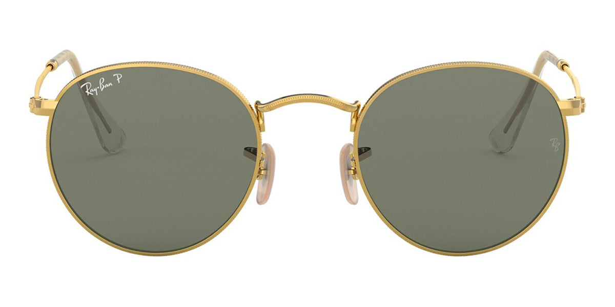Ray-Ban Round Metal RB 3447 001/58 Polarised - As Seen On Bob Geldof & Elizabeth Olsen