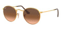 Ray-Ban Round Metal RB 3447 9001/A5 Shiny Light Bronze - As Seen On Joseph Baena & Eddie Nketiah